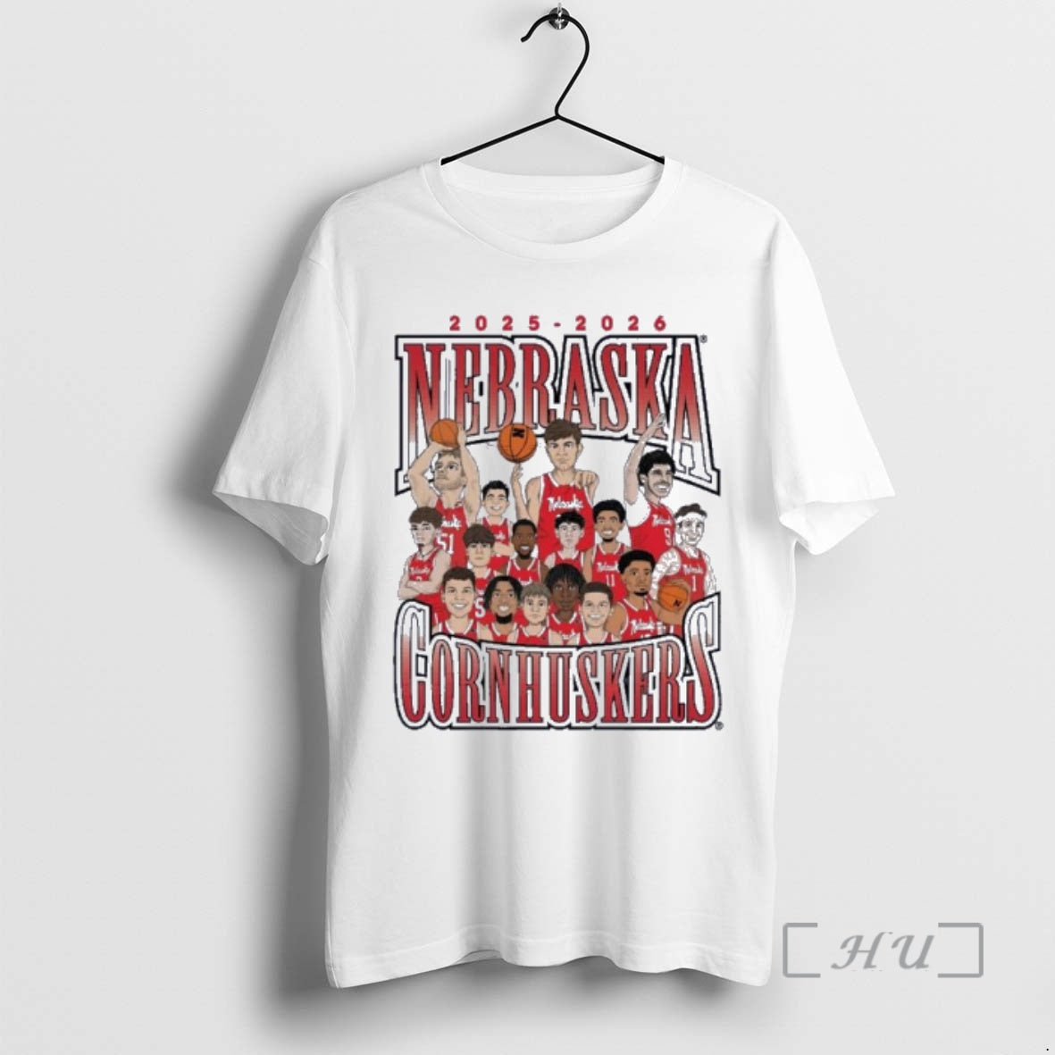 Officials 2025 2026 Nebraska Cornhuskers Mens Basketball Team Caricature T-Shirts, Hoodie, Sweatshirt | PrintMintTees.com