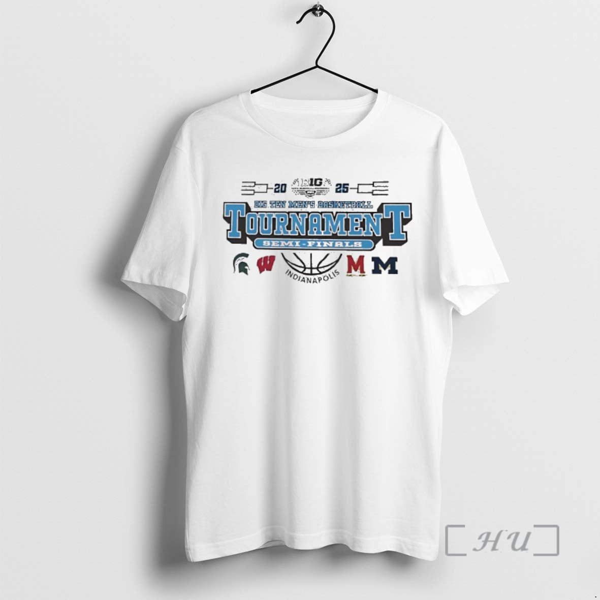Officials 2025 Big Ten Mens Basketball Tournament Semi Final Bound T-Shirts, Hoodie, Sweatshirt | PrintMintTees.com