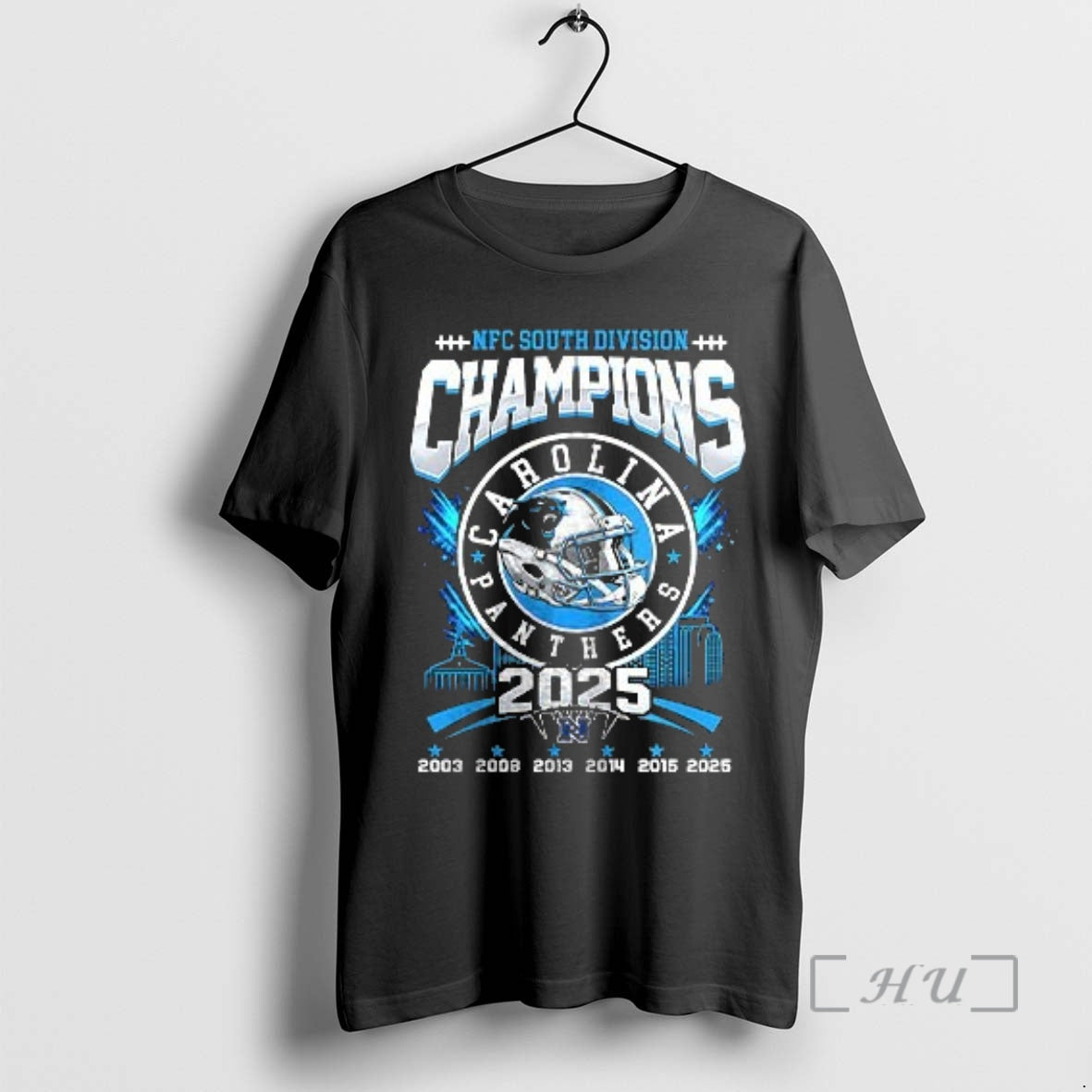 Officials 2025 Nfc North Division Champions Carolina Panthers Helmet Logo T-Shirts, Hoodie, Sweatshirt | PrintMintTees.com