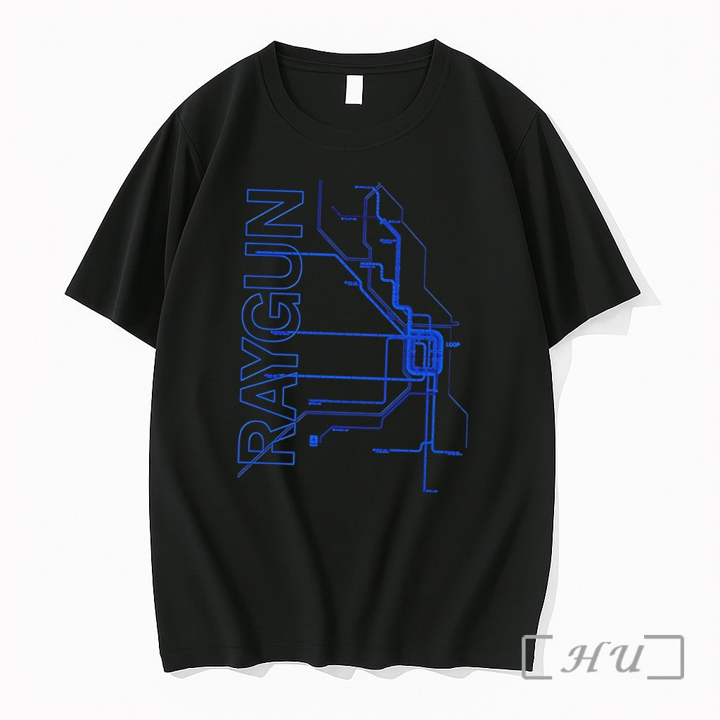 Officials A Detailed Map Of Chicagos L Train Tee