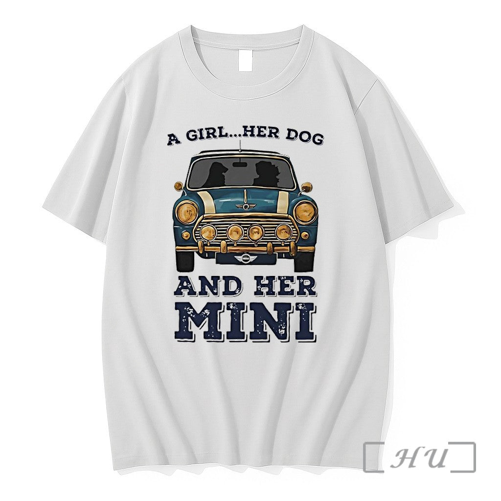 Officials A Girl And Her Dog And Her Mini Car