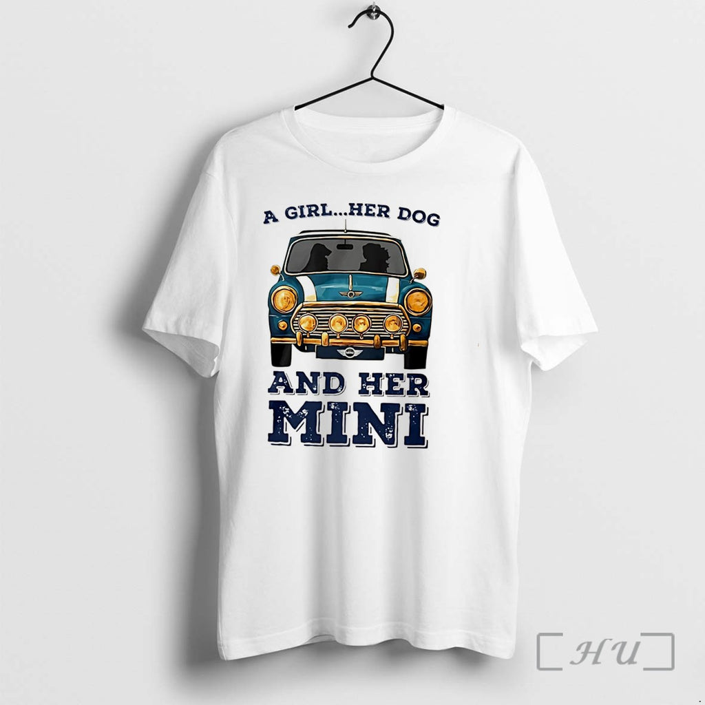 Officials A Girl And Her Dog And Her Mini Car Tee Premium T Shirts Sweater