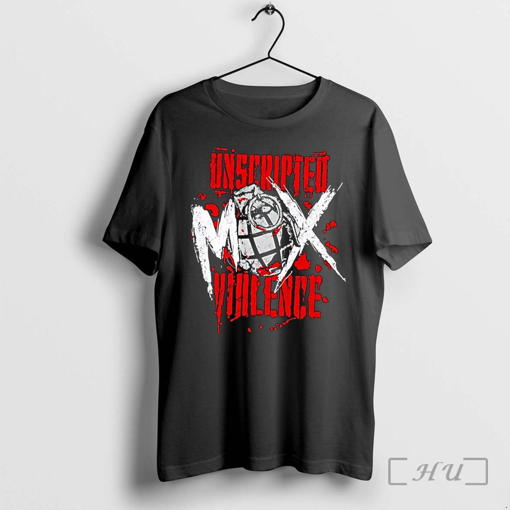 Officials Aew Unscripted Violence Grenade Logo Black