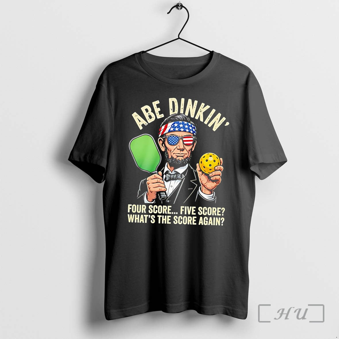 Officials Abraham Lincoln Pickleball Abe Dinkin Four Score Five Score Tee Premium T Shirts Sweater