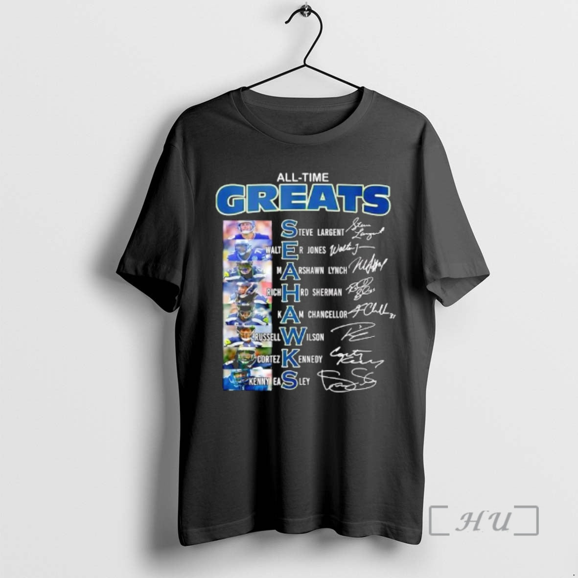 Officials All Time Greats Seahawks Players List Name And Signature T-Shirts, Hoodie, Sweatshirt | PrintMintTees.com