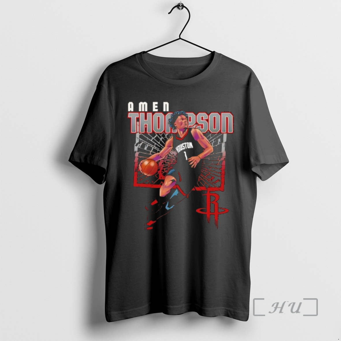 Officials Amen Thompson Houston Rockets Basketball Player Shattered T-Shirts, Hoodie, Sweatshirt | PrintMintTees.com