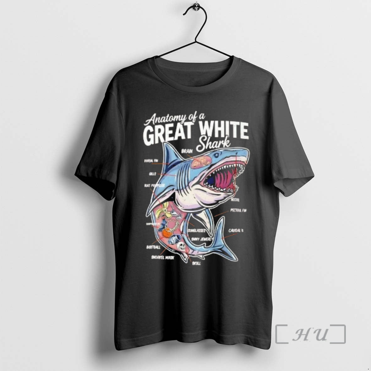 Officials Anatomy Great White Shark Funny T-Shirts, Hoodie, Sweatshirt