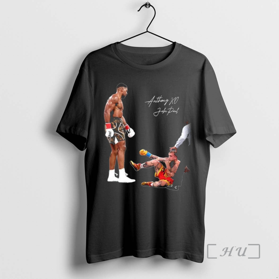 Officials Anthony Joshua Ko Jake Paul Boxing Match Signature T-Shirts, Hoodie, Sweatshirt | PrintMintTees.com