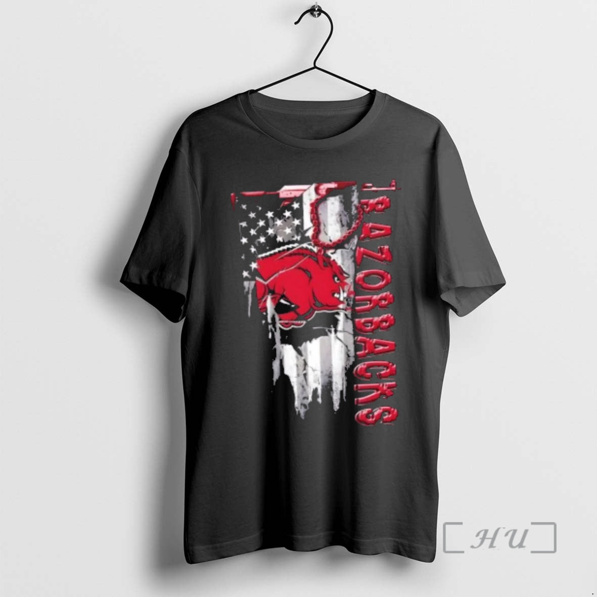 Officials Arkansas Razorbacks Football Battle Shattered Usa Flag Rip Design T-Shirts, Hoodie, Sweatshirt | PrintMintTees.com