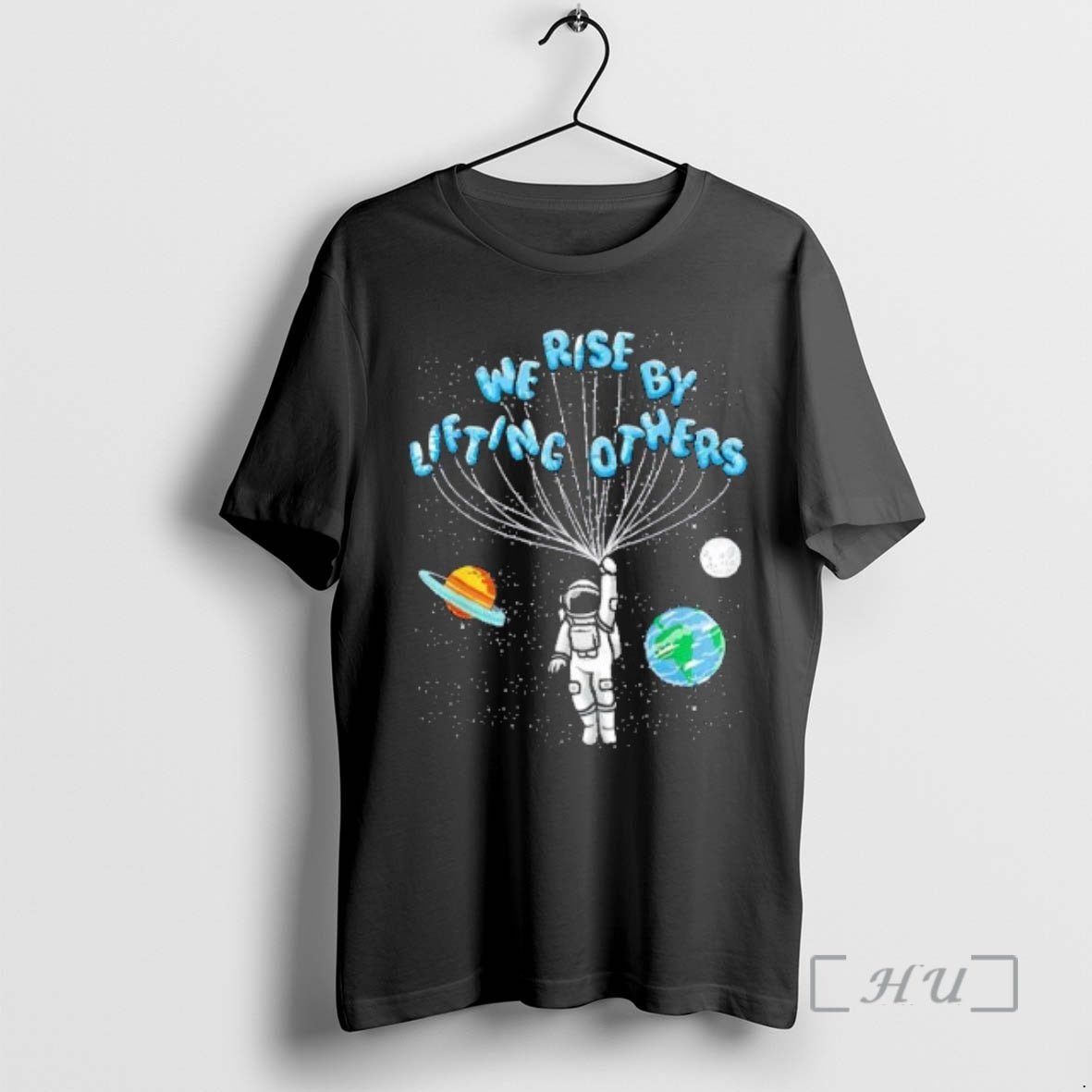 Officials Astronaut We Rise By Lifting Others T-Shirts, Hoodie, Sweatshirt | PrintMintTees.com