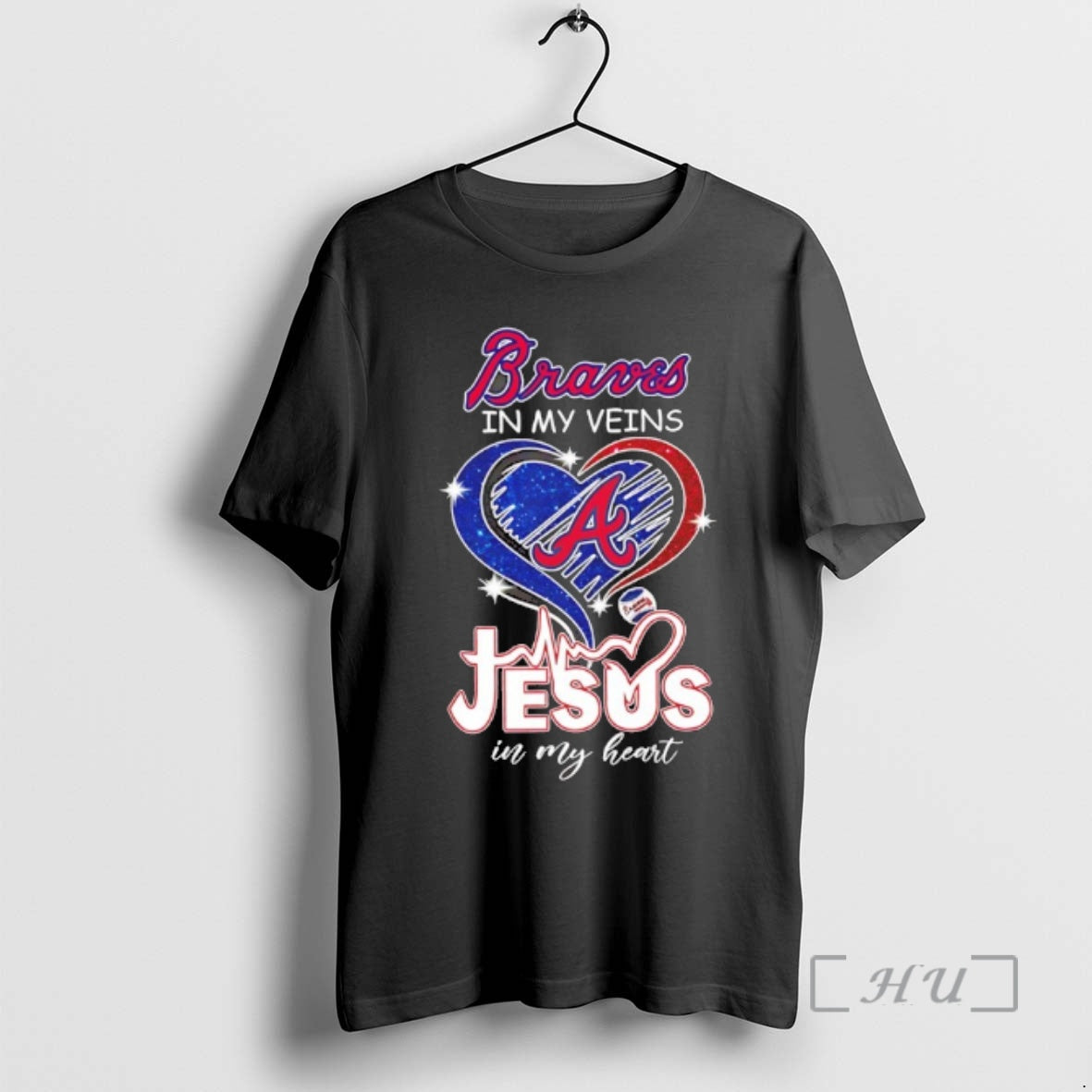 Officials Atlanta Braves In My Veins Jesus In My Heart T-Shirts, Hoodie, Sweatshirt | PrintMintTees.com