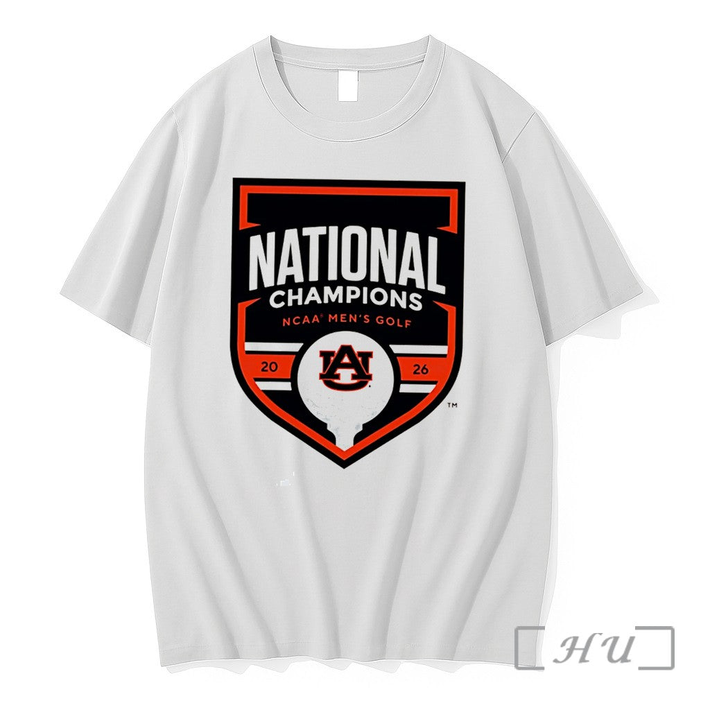 Officials Auburn Tigers 2026 Ncaa Mens Golf National Champions Logo Tee Premium T Shirts Sweater