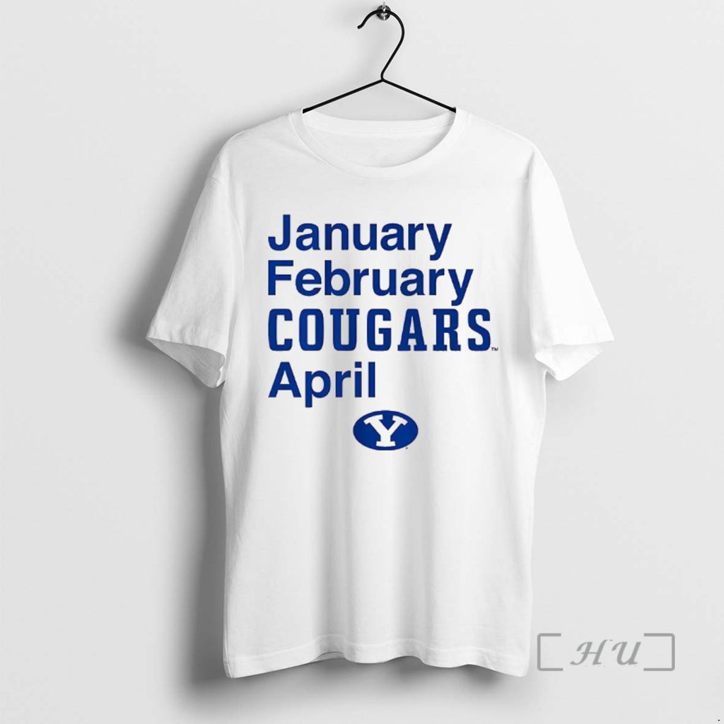 Officials Byu Cougars Football January February Cougars April Logo T-Shirts, Hoodie, Sweatshirt | PrintMintTees.com