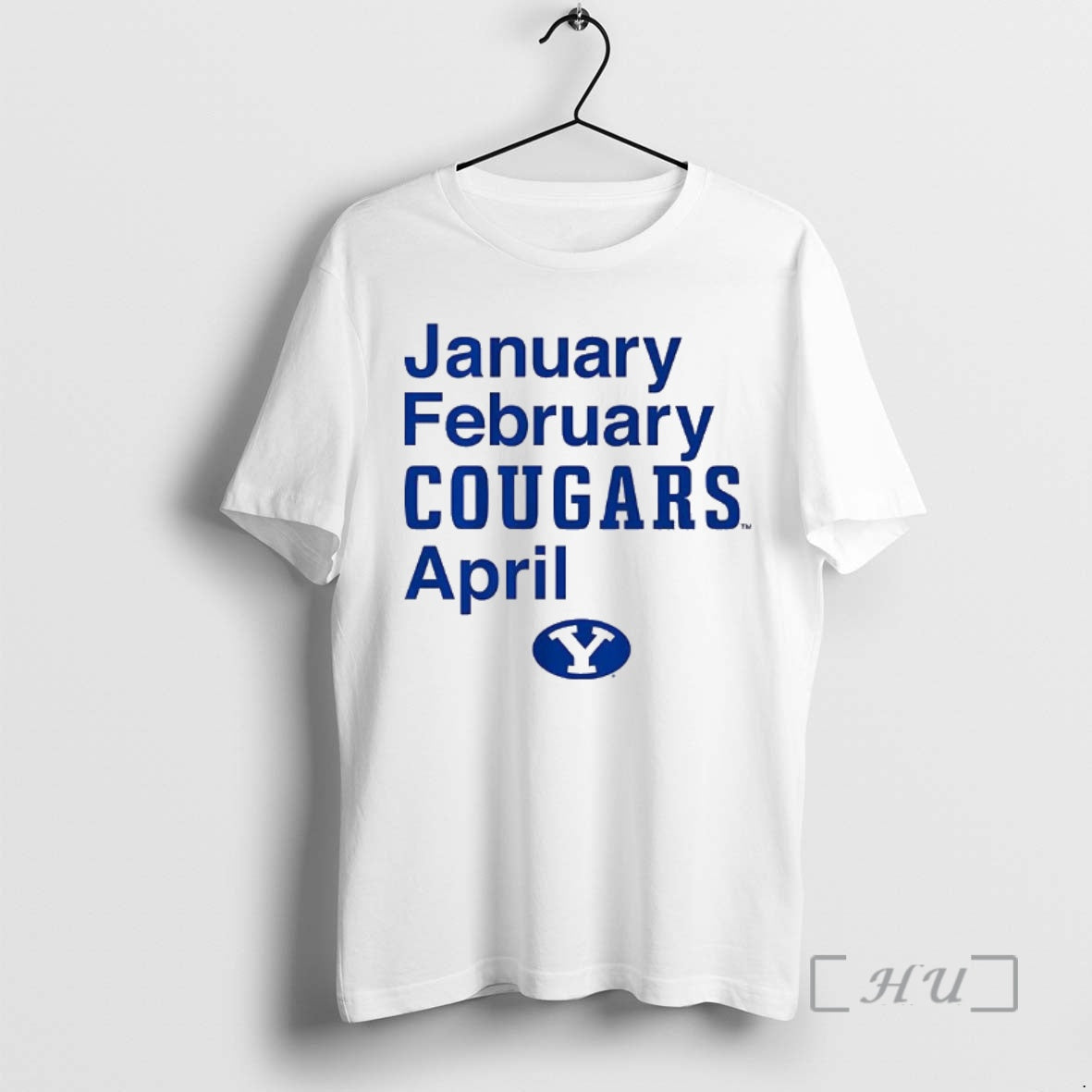Officials Byu Cougars Football January February Cougars April Logo T-Shirts, Hoodie, Sweatshirt | PrintMintTees.com
