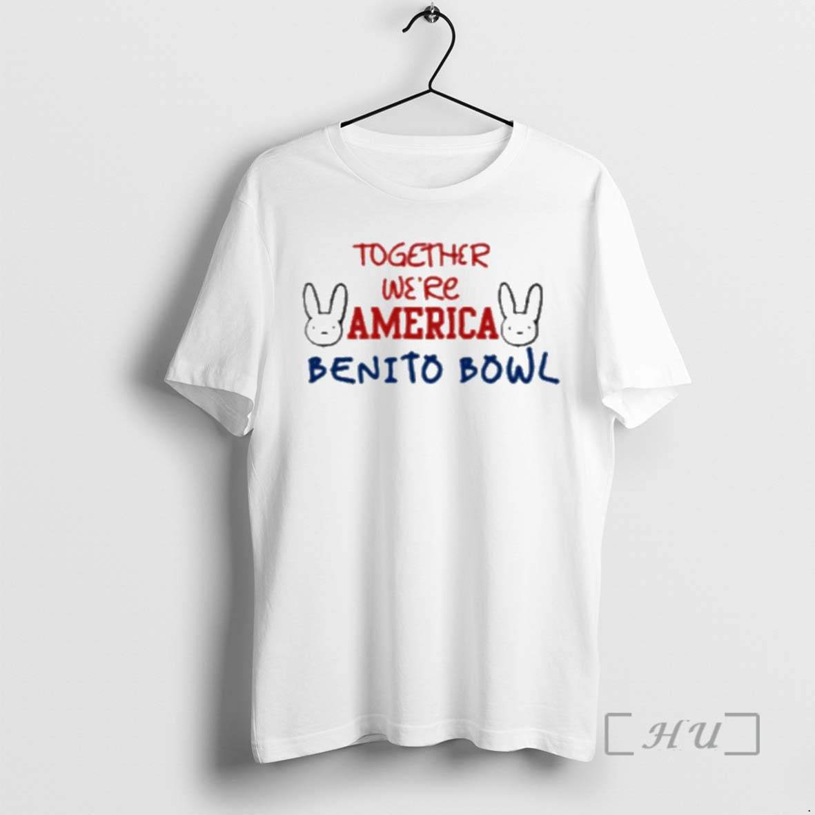 Officials Bad Bunny Benito Bowl Together We Are America T-Shirts, Hoodie, Sweatshirt | PrintMintTees.com