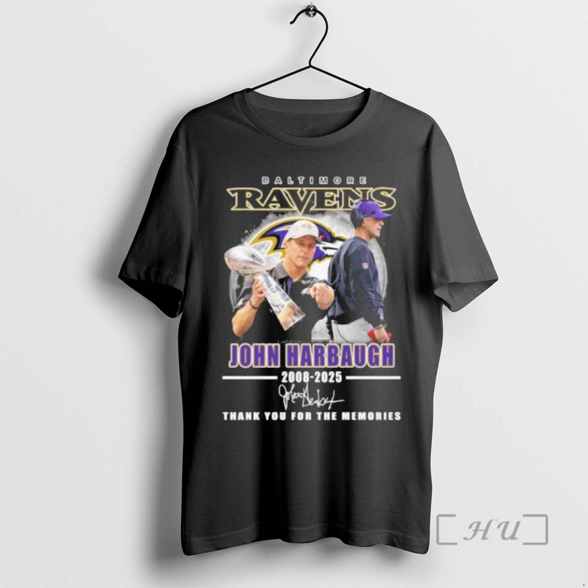 Officials Baltimore Ravens John Harbaugh 2008 2025 Thank You Coach T-Shirts, Hoodie, Sweatshirt | PrintMintTees.com