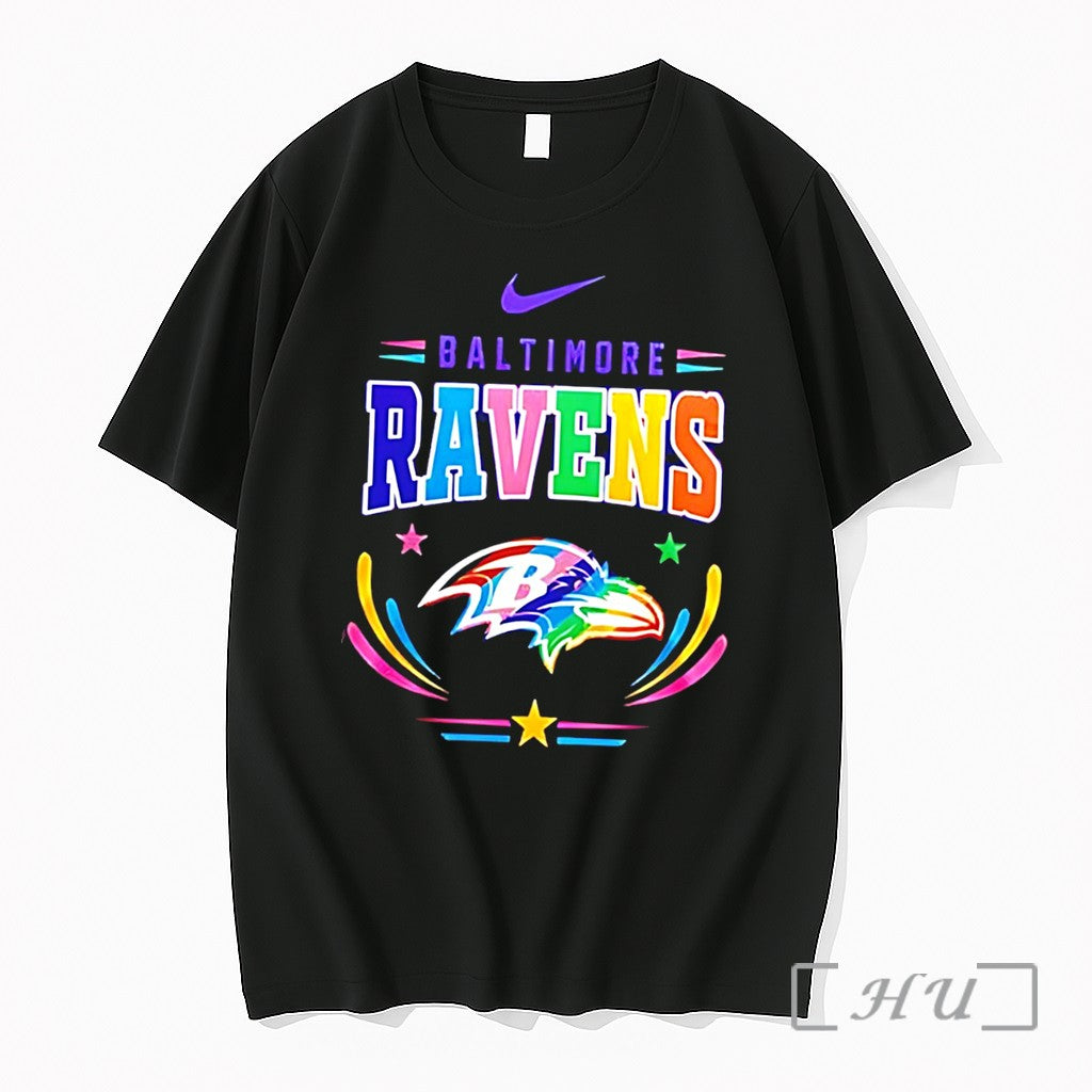 Officials Baltimore Ravens Pride Month 2026 Lgbt Love X Nfl Game Tee Premium T Shirts