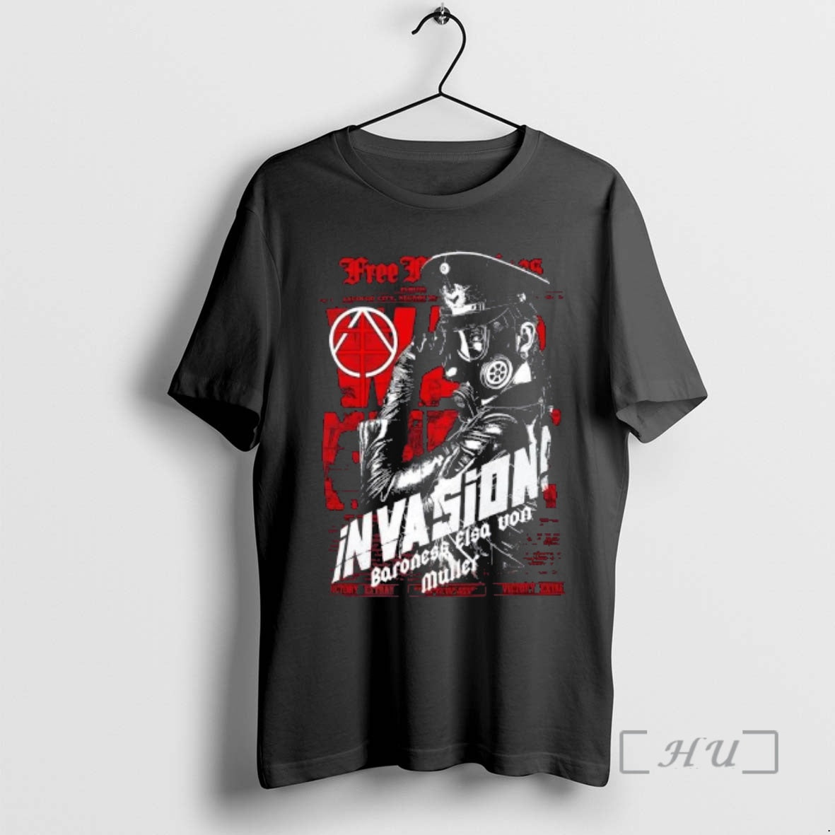 Officials Baroness Muller Gas Mask Anarchy Graphic T-Shirts, Hoodie, Sweatshirt | PrintMintTees.com