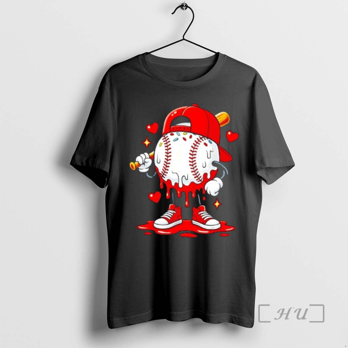 Officials Baseball Drip Ice Cream Apparel Valentines Day T-Shirts, Hoodie, Sweatshirt | PrintMintTees.com