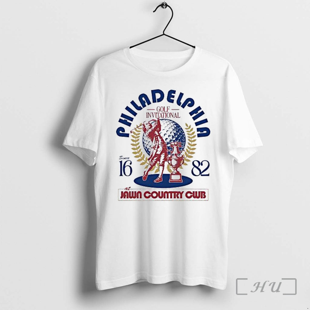 Officials Benjamin Franklin Philadelphia Golf Invitational 1682 At Jawn Country Club Vinatge Premium T Shirts