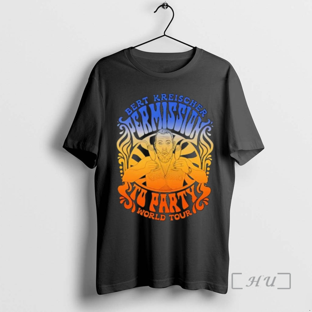 Officials Bert Kreischer Permission To Party World Tour T-Shirts, Hoodie, Sweatshirt | PrintMintTees.com