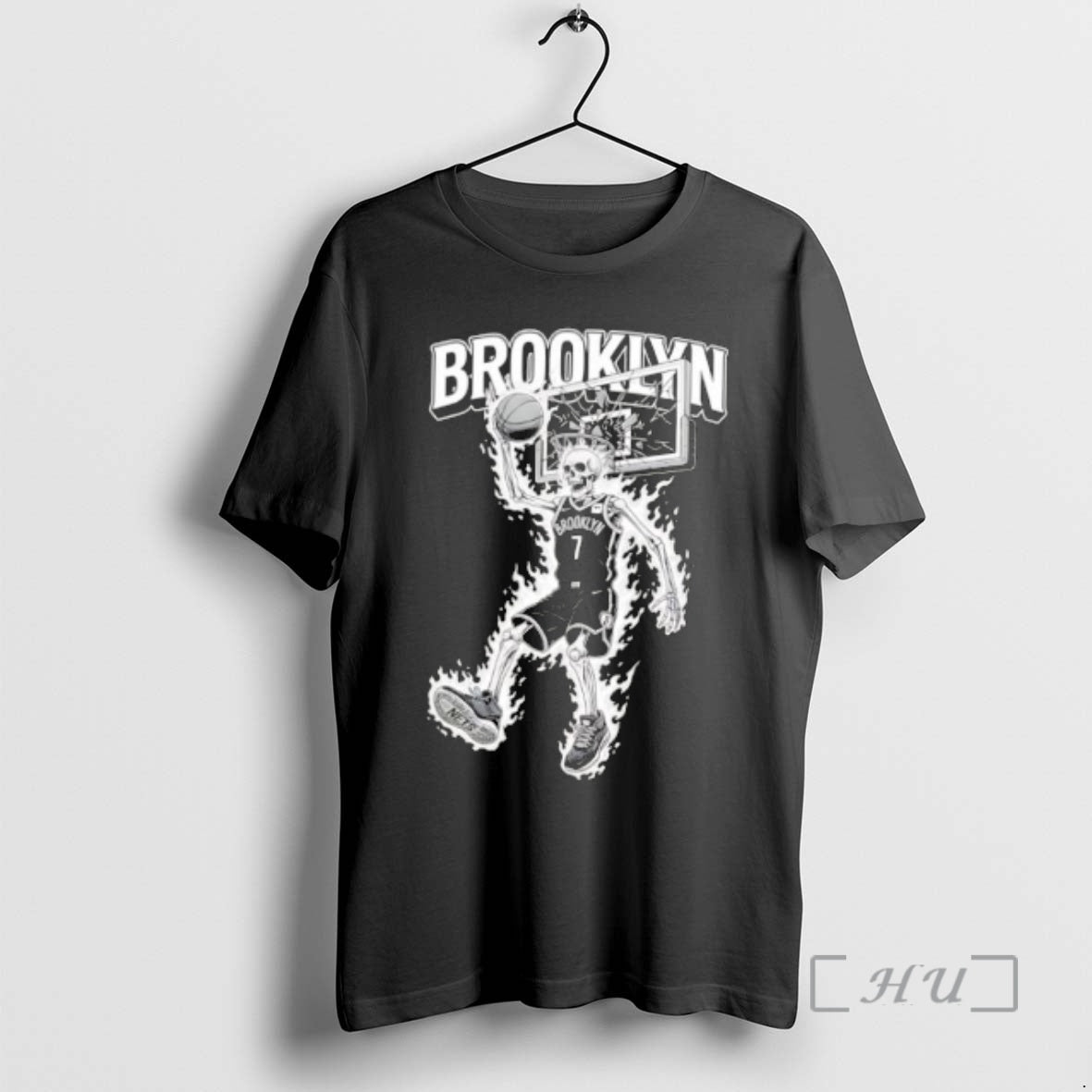 Officials Best Brooklyn Nets Mens Basketball Skeleton Player Fire T-Shirts, Hoodie, Sweatshirt | PrintMintTees.com