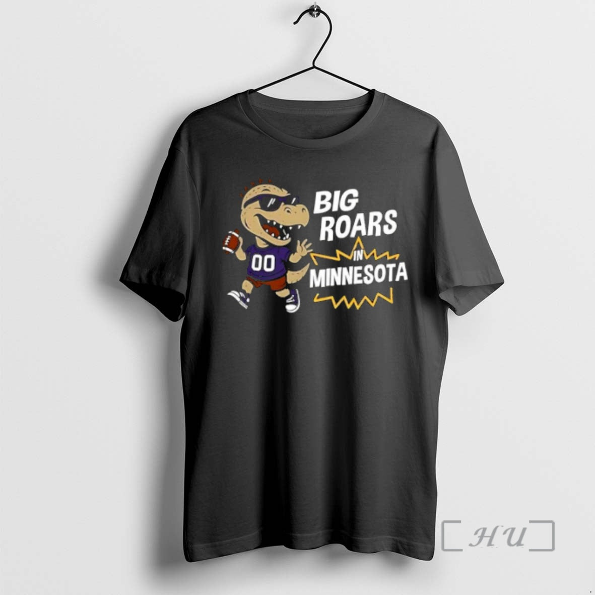 Officials Big Roars In Minnesota Vikings Dinosaur Cartoon Funny T-Shirts, Hoodie, Sweatshirt | PrintMintTees.com