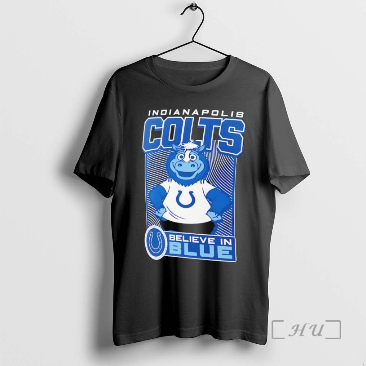 Officials Blue Indianapolis Colts Football Believe In Blue Mascot T-Shirts, Hoodie, Sweatshirt | PrintMintTees.com