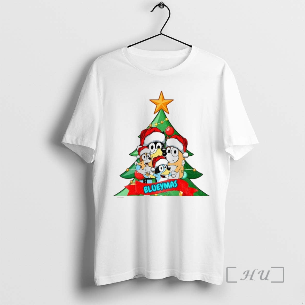 Officials Bluey Family Christmas Tree Blueymas Merry Christmas T-Shirts, Hoodie, Sweatshirt | PrintMintTees.com