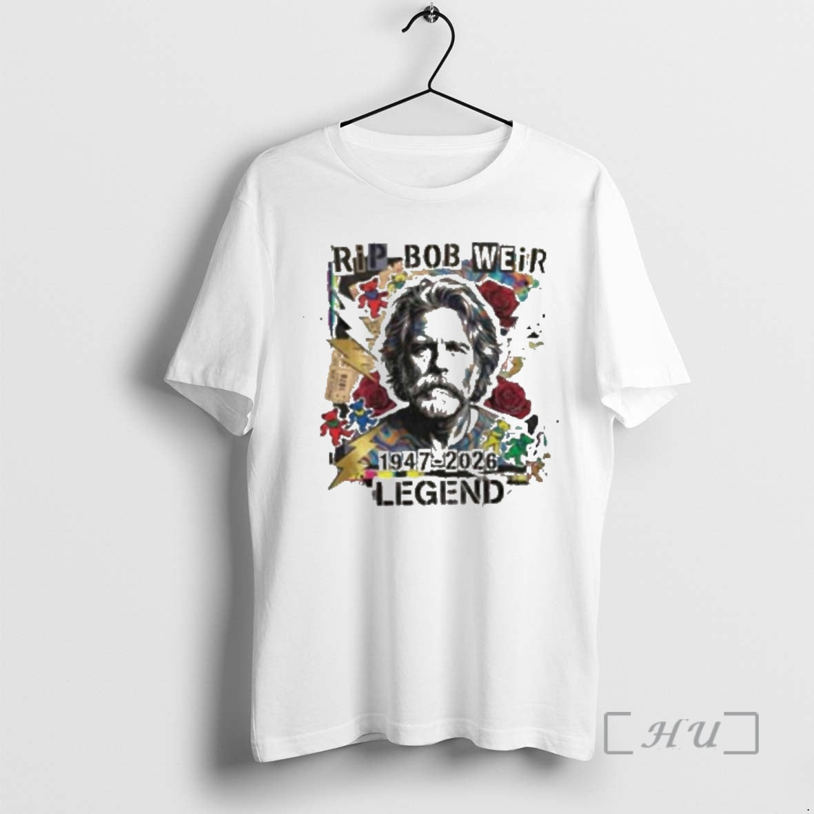 Officials Bob Weir Rip Memorial Tribute 1947 2026 Grateful Dead Dancing Bears Roses Premium T-Shirts, Hoodie, Sweatshirt