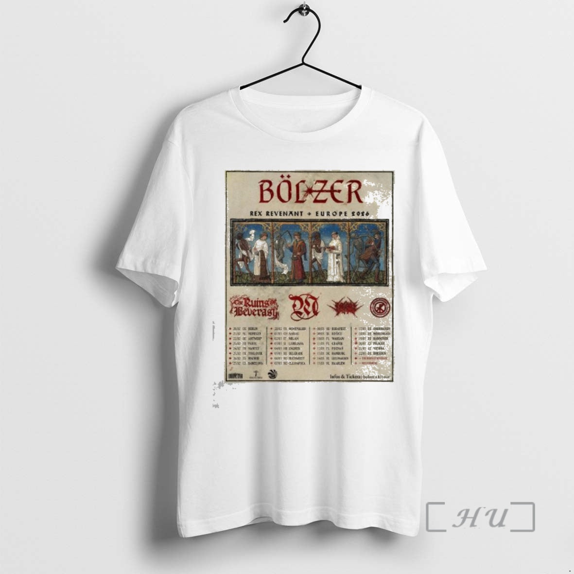 Officials Bolzer Rex Revenant European Tour 2026 T-Shirts, Hoodie, Sweatshirt | PrintMintTees.com