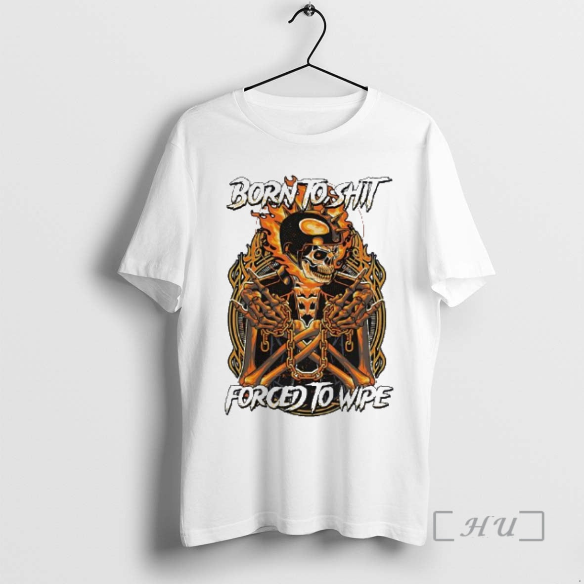 Officials Born To Shit Forced To Wipe Skeleton Graphic T-Shirts, Hoodie, Sweatshirt | PrintMintTees.com