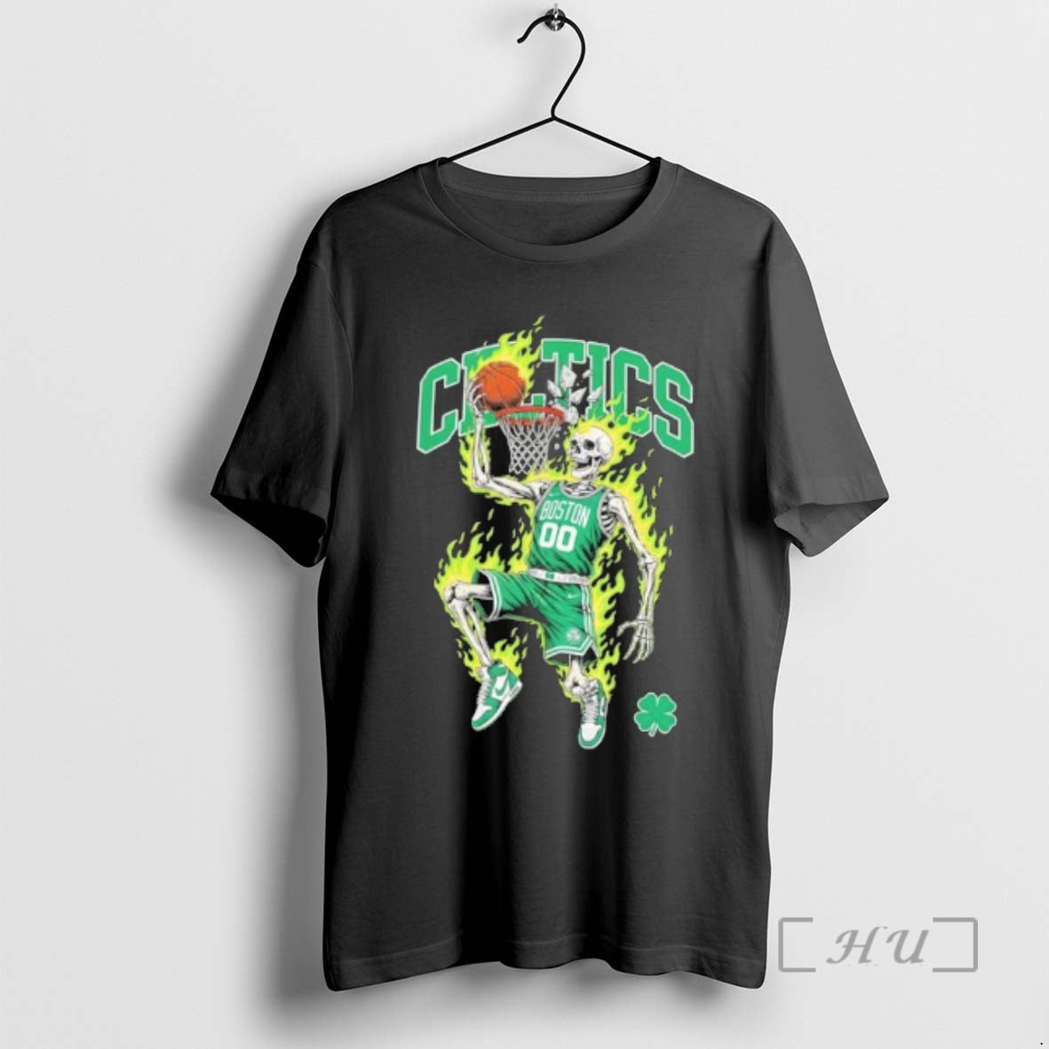 Officials Boston Celtics Mens Basketball Skeleton Player Flames T-Shirts, Hoodie, Sweatshirt | PrintMintTees.com