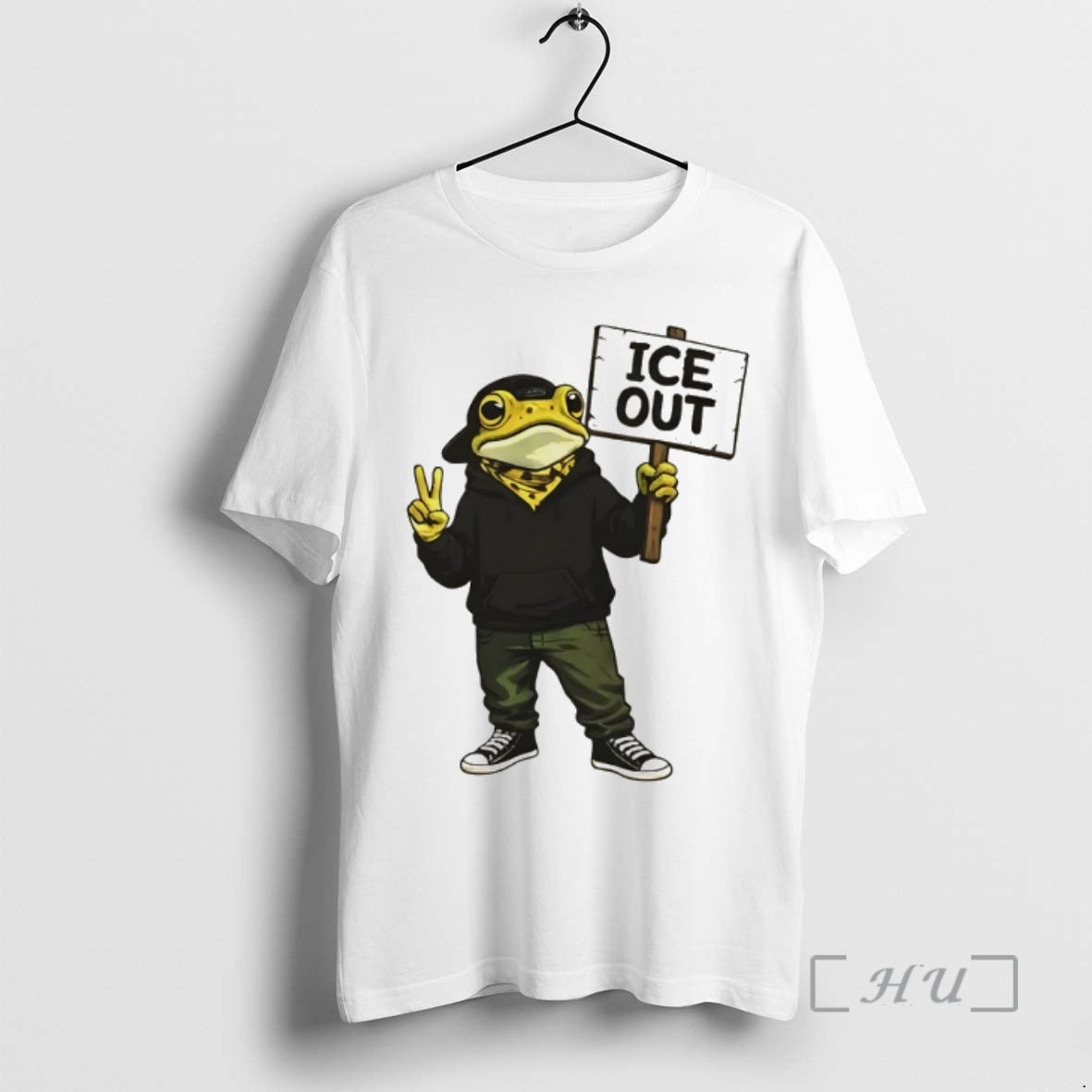 Officials Bunny Ice Out Frog Peaceful Resistance Concho Fuck Ice T-Shirts, Hoodie, Sweatshirt | PrintMintTees.com