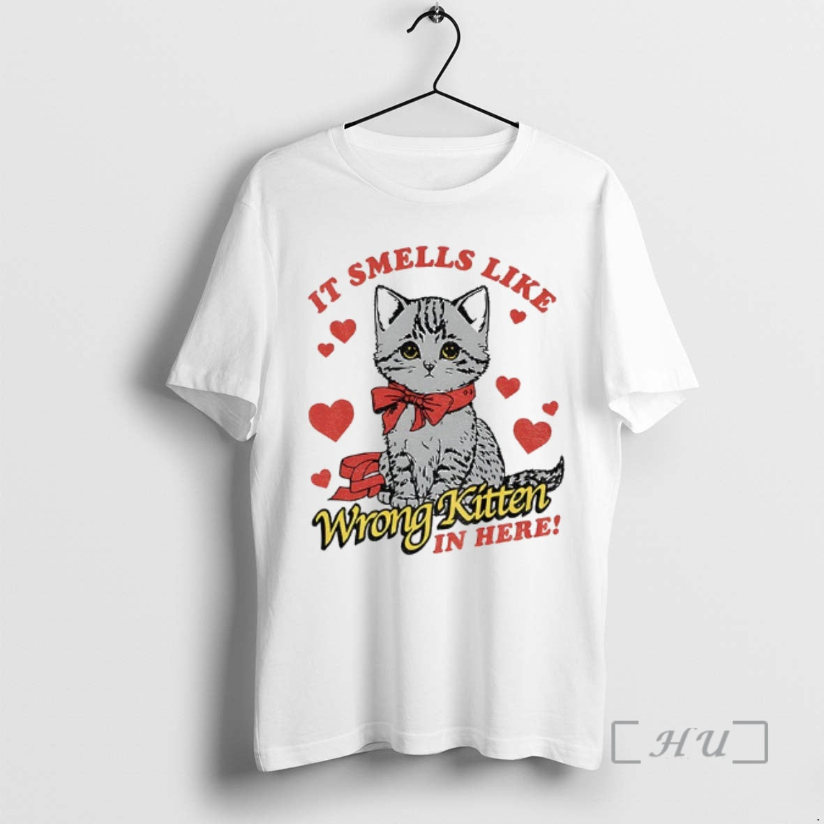 Officials Cat It Smells Like Wrong Kitten In Here T-Shirts, Hoodie, Sweatshirt | PrintMintTees.com