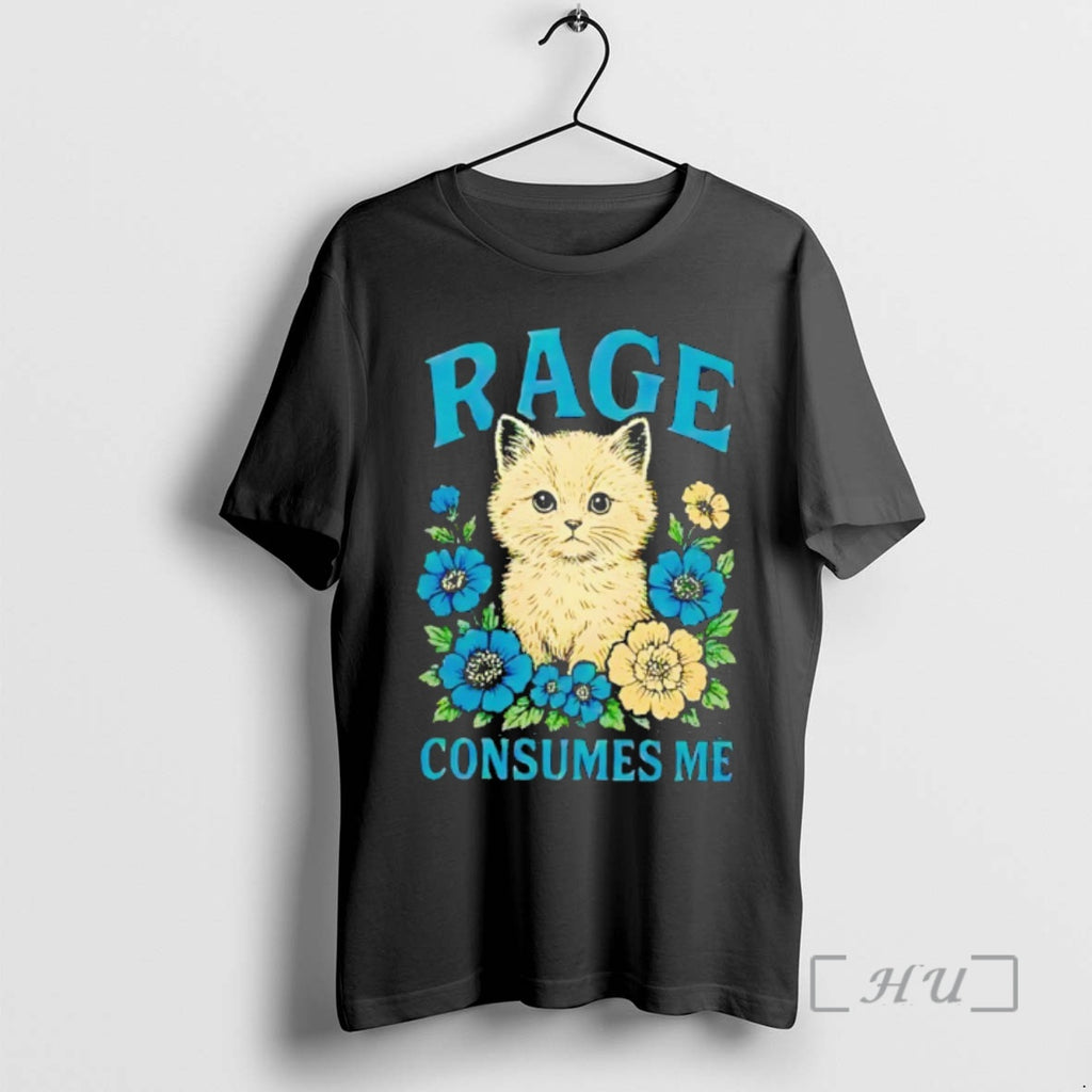 Officials Cat Rage Consumes Me Vintage T-Shirts, Hoodie, Sweatshirt | PrintMintTees.com