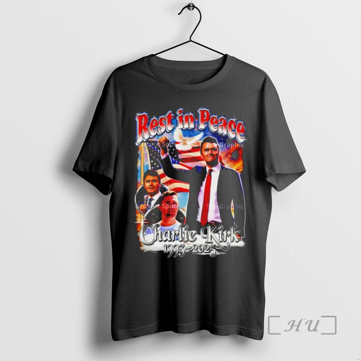 Officials Charlie Kirk Rest In Peace Rip Memorial Usa Flag T-Shirts, Hoodie, Sweatshirt | PrintMintTees.com