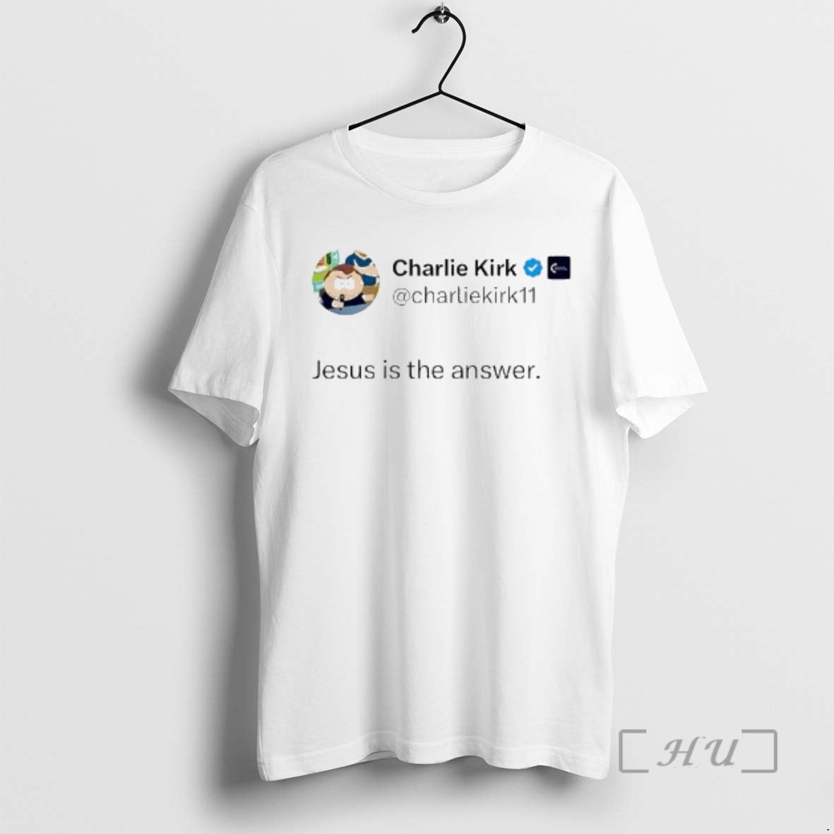 Officials Charlie Kirks X Account Post Jesus Is The Answer T-Shirts, Hoodie, Sweatshirt | PrintMintTees.com