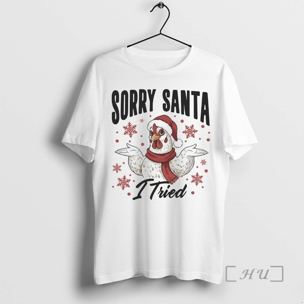 Officials Chicken Sorry Santa I Tried Christmas T-Shirts, Hoodie, Sweatshirt | PrintMintTees.com