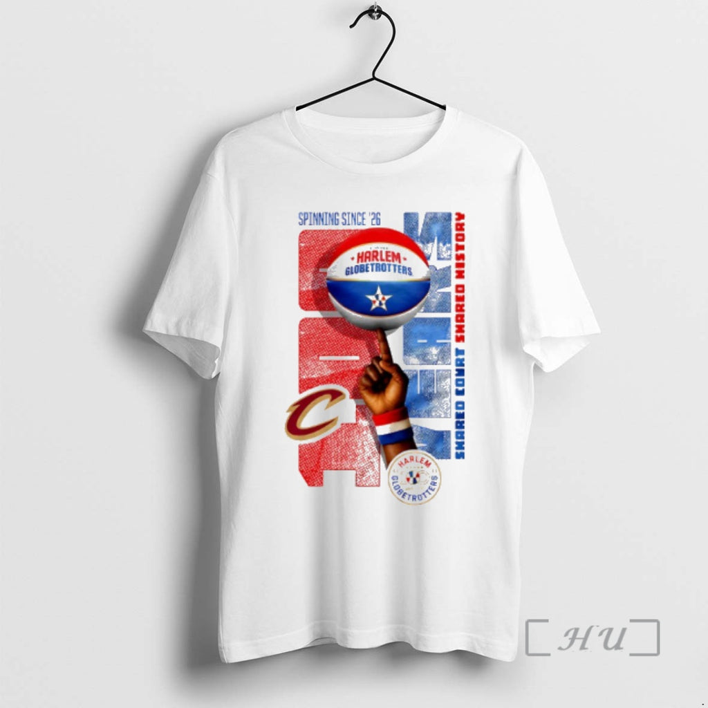 Officials Cleveland Cavaliers X Harlem Globetrotters Spinning Since 26 T-Shirts, Hoodie, Sweatshirt | PrintMintTees.com