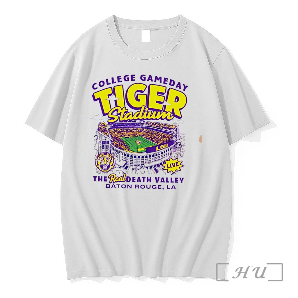 Officials College Gameday Lsu Tiger Stadium The Red Death Valley Tee Premium T Shirts Sweater