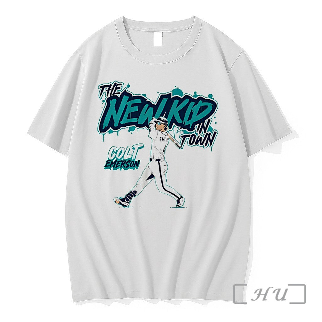 Officials Colt Emerson Seattle Mariners Baseball The New Kid In Town Premium T Shirts Sweater