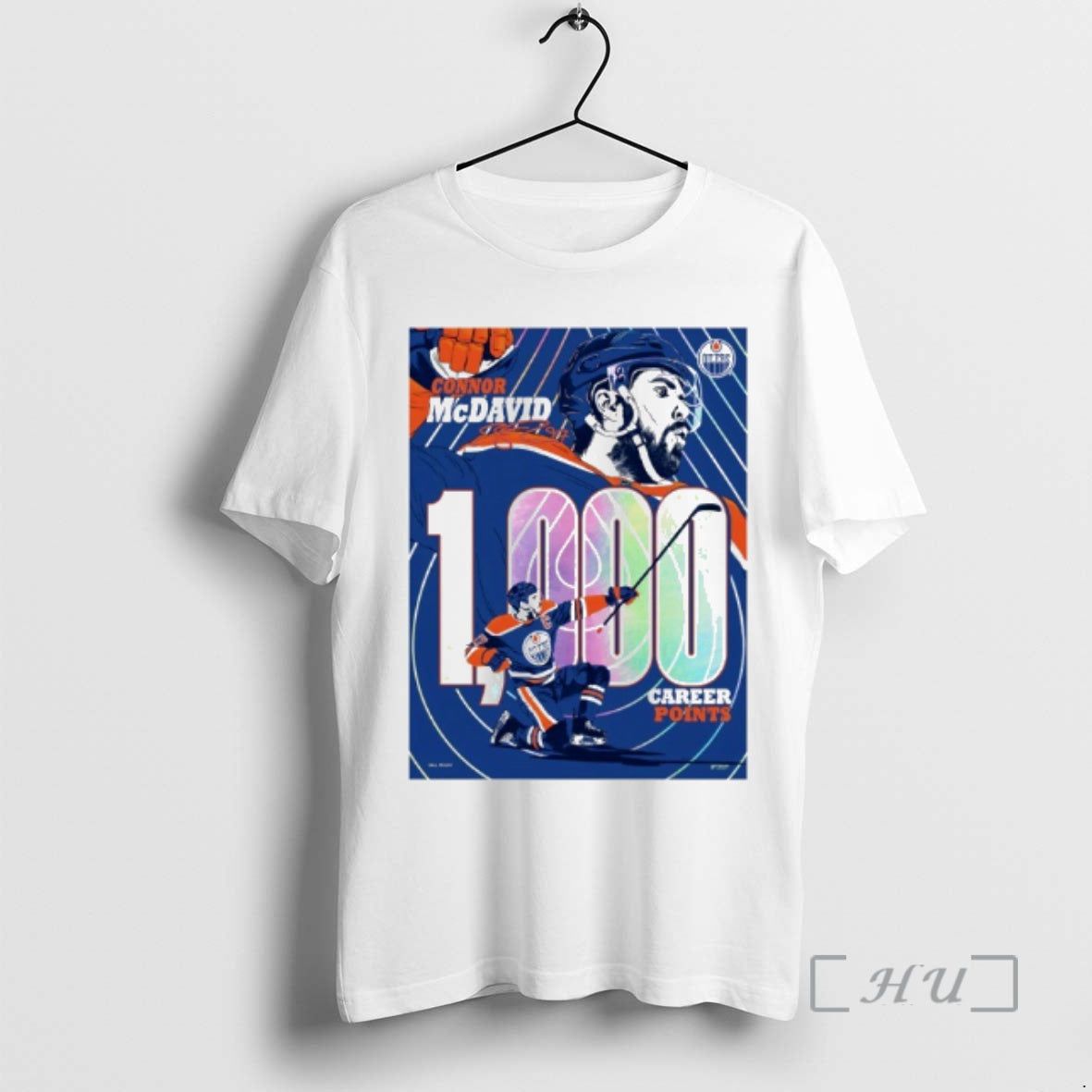 Officials Connor Mcdavid Edmonton Oilers 1000 Career Nhl Points Milestone T-Shirts, Hoodie, Sweatshirt | PrintMintTees.com