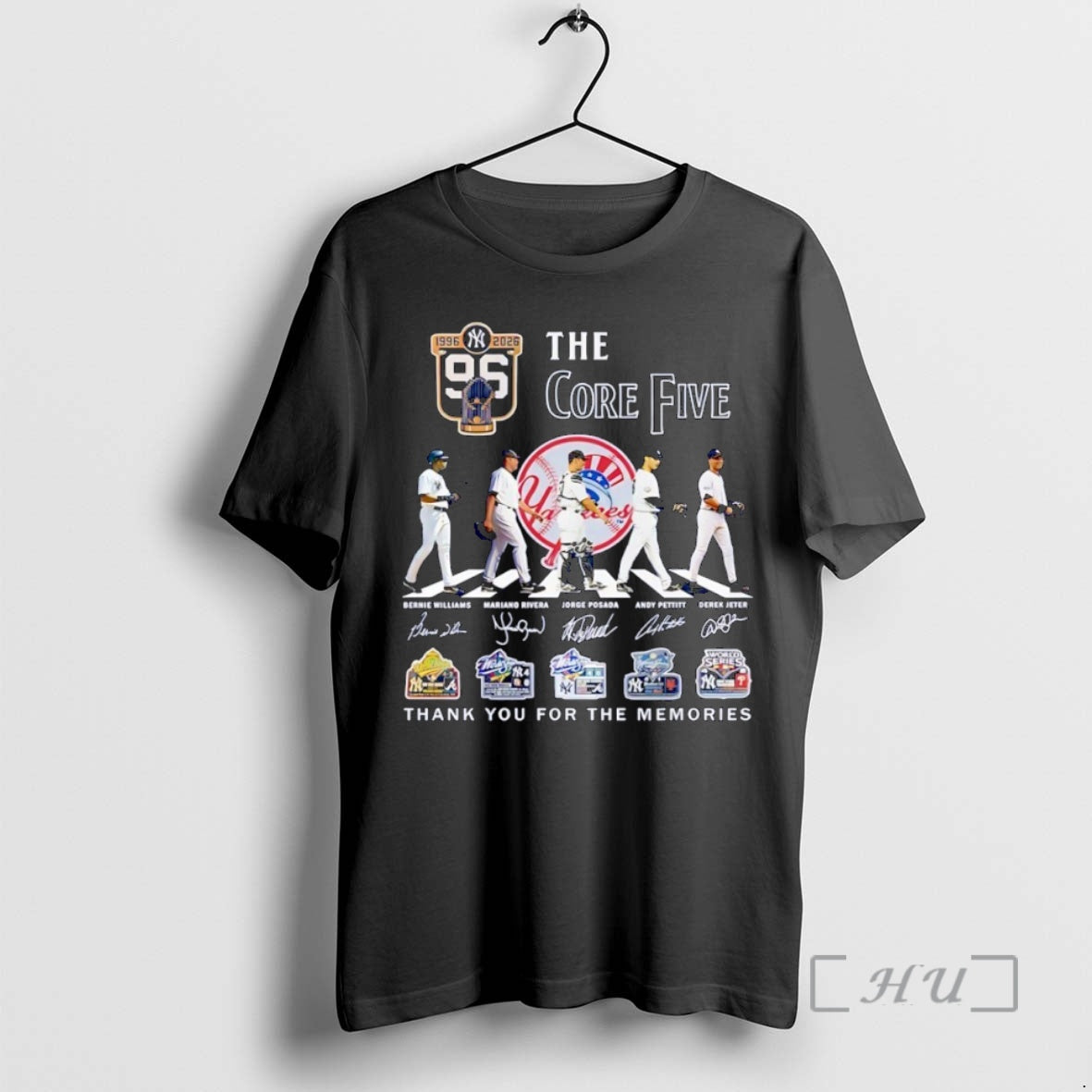 Officials Core Five 1996 2026 Jeter Rivera Petitt Williams Posada New York Yankees Baseball Abbey T-Shirts, Hoodie,...