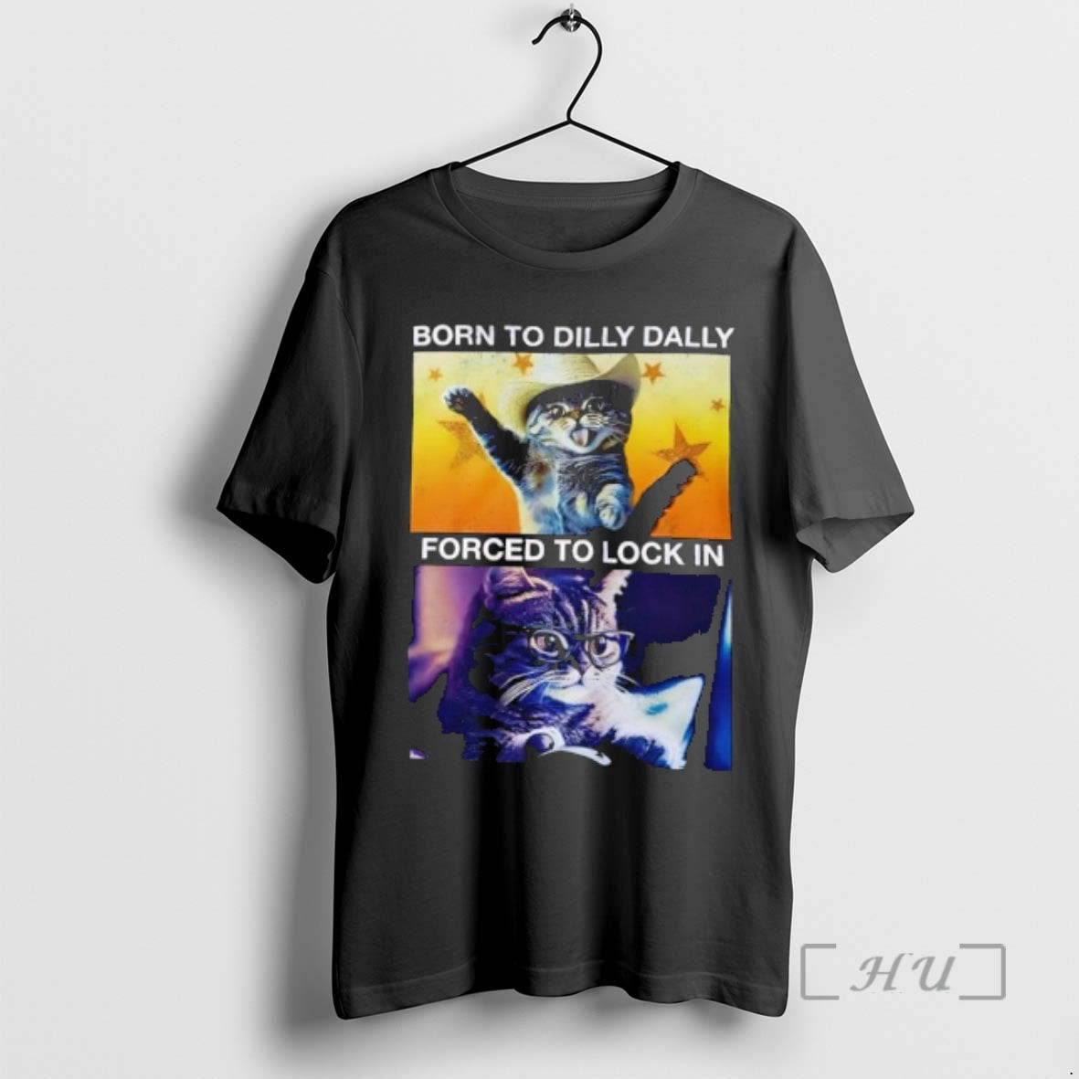 Officials Cowboy Cat Born To Dilly Dally Forced To Lock In Premium T Shirts Sweater Hoodie, Sweatshirt | PrintMintTees.com