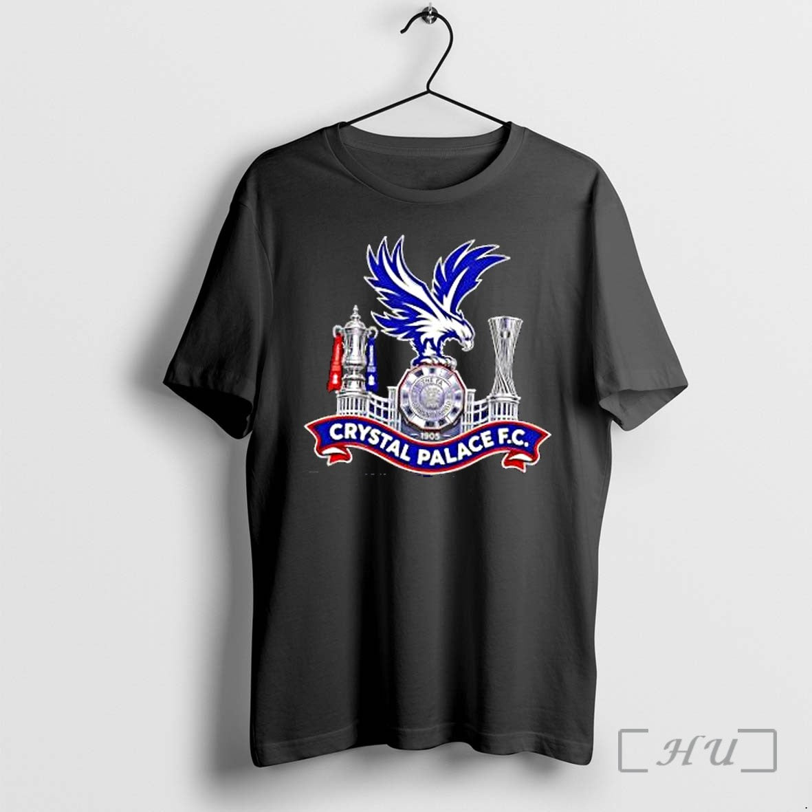 Officials Crystal Palace Fc Fa Cup Community Shield Uefa Europa League Trophy Premium T Shirts