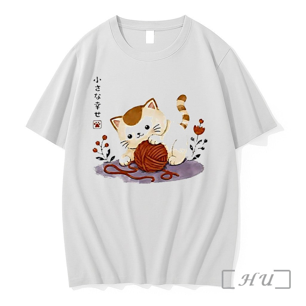 Officials Cute Cat Playing With Yarn Ball Kitten Japanese Art