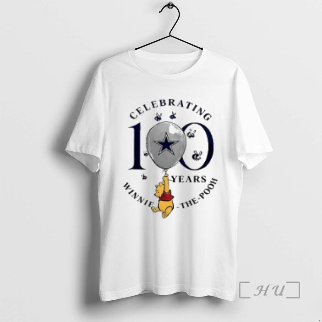 Officials Dallas Cowboys X Winnie The Pooh 100th Anniversary T-Shirts, Hoodie, Sweatshirt | PrintMintTees.com
