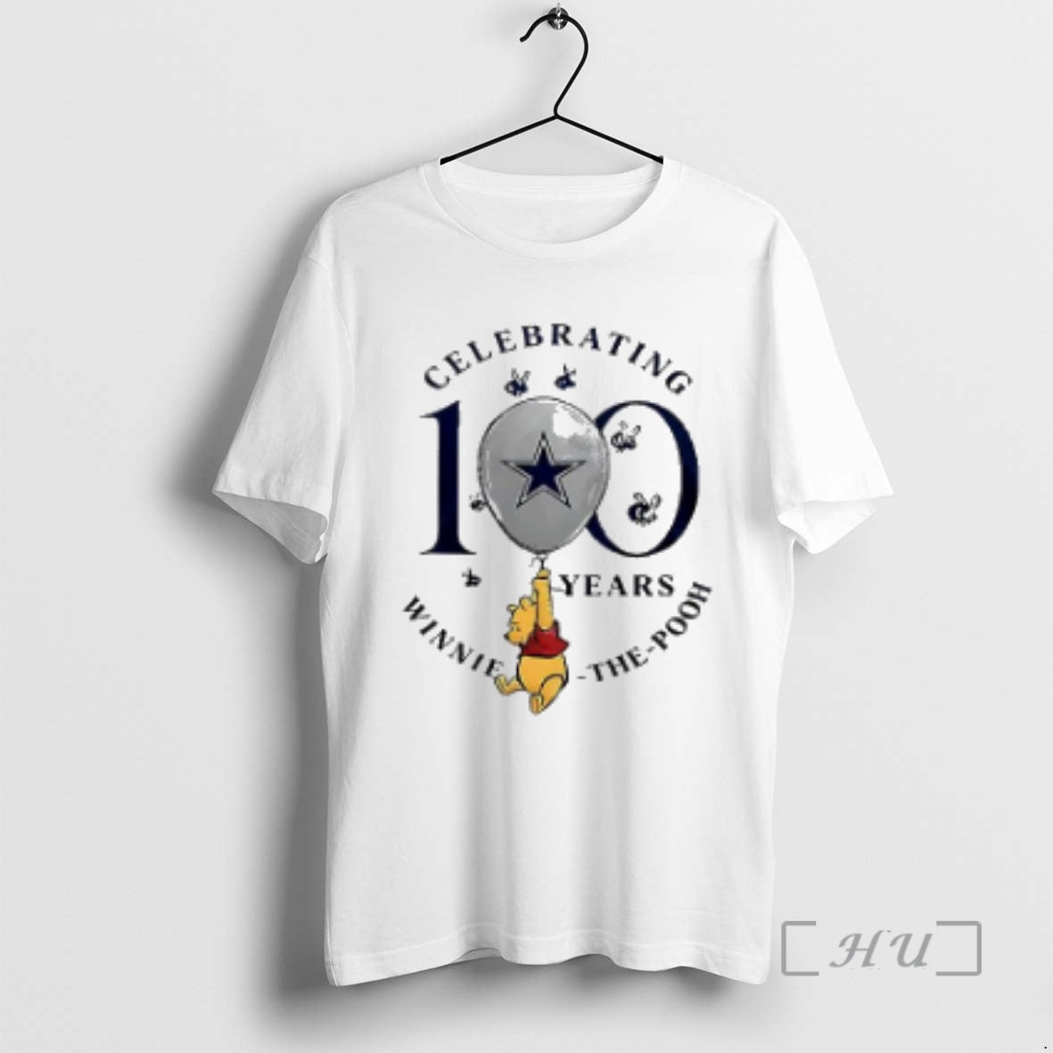 Officials Dallas Cowboys X Winnie The Pooh 100th Anniversary T-Shirts, Hoodie, Sweatshirt | PrintMintTees.com