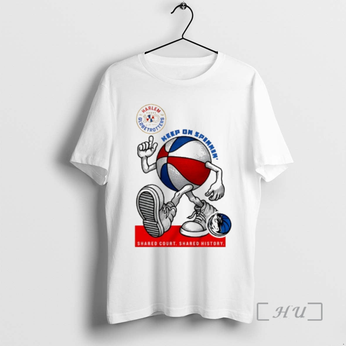 Officials Dallas Mavericks X Harlem Globetrotters Keep On Spinning T-Shirts, Hoodie, Sweatshirt | PrintMintTees.com